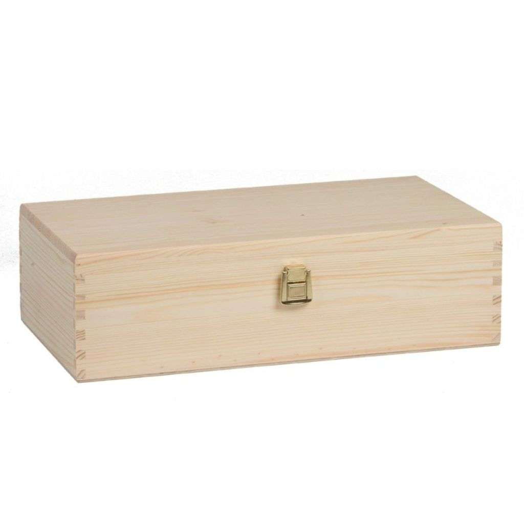 Cassetta in legno classica di pino massello